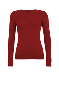 Ženski džemper dugih rukava sa ukrasnim dugmićima Tiffany Production