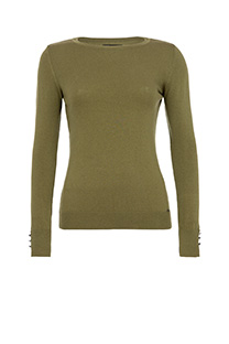 Ženski džemper dugih rukava sa ukrasnim dugmićima Tiffany Production