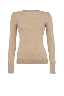 Ženski džemper dugih rukava sa ukrasnim dugmićima Tiffany Production