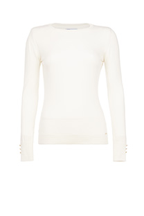 Ženski džemper dugih rukava sa ukrasnim dugmićima Tiffany Production