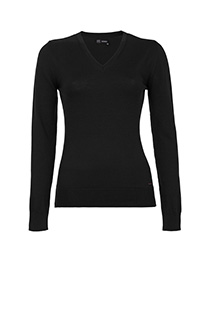 Tiffany Production Ženski bazni džemper dugih rukava sa V-izrezom od 100% pamuka