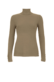 Rebrasta ženska rolka sa dugmićima na rukavima Tiffany Production