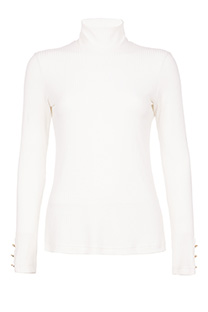 Tiffany Production Rebrasta ženska rolka sa dugmićima na rukavima