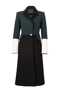 Tiffany Production Ženski kontrastni kaput dugih rukava