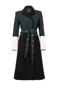 Ženski kontrastni kaput dugih rukava Tiffany Production