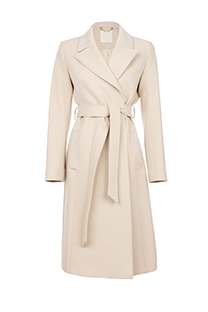 Ženski kaput dugih rukava na preklop sa kaišem Tiffany Production