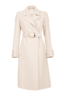 Elegantni kaput sa kaišem i zlatnom kopčom Tiffany Production