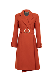 Elegantni kaput sa kaišem i zlatnom kopčom Tiffany Production