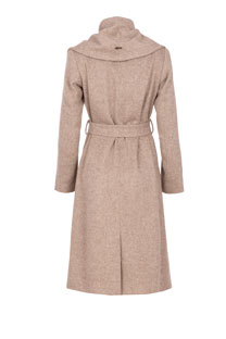 Ženski kaput sa naglašenom kragnom i pojasom Tiffany Production