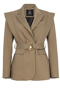 Ženski sako sa kaišem i asimetričnim detaljem Tiffany Production