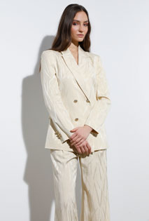 Tiffany Production Zlatni sako na dvoredno kopčanje