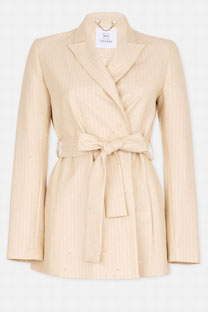 Tiffany Production Elegantni sako sa prugama i svetlucavim detaljima