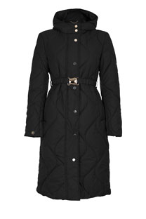 Prošivena midi jakna sa kapuljačom i kaišem Tiffany Production