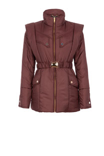 Ženska kratka jakna sa asimetričnim detaljem i pojasom Tiffany Production