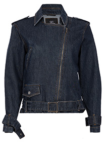 Ženska teksas jakna sa rajsferšlusom i kragnom Tiffany Production