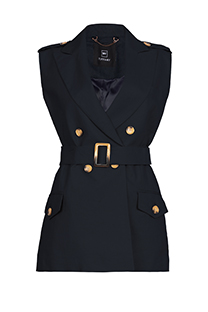 Dugi prsluk na preklop sa kaišem Tiffany Production