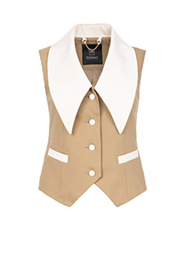 Ženski prsluk sa kontrastnim detaljima Tiffany Production