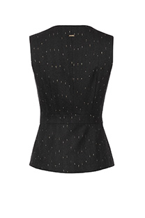 Ženski prsluk bez rukava sa svetlucavim nitima Tiffany Production