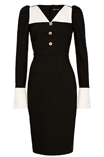 Ženska midi haljina sa zvonastim rukavima Tiffany Production