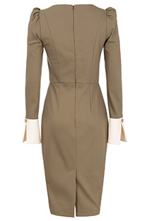 Ženska midi haljina sa zvonastim rukavima Tiffany Production