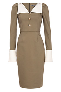 Ženska midi haljina sa zvonastim rukavima Tiffany Production