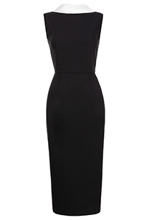 Tiffany Production Midi haljina bez rukava sa kontrastnim leđima