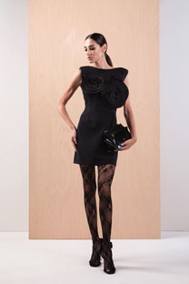 Tiffany Production Mini haljina bez rukava sa ukrasnim cvetovima