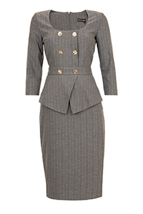 Haljina u stilu sakoa sa ukrasnim dugmićima Tiffany Production