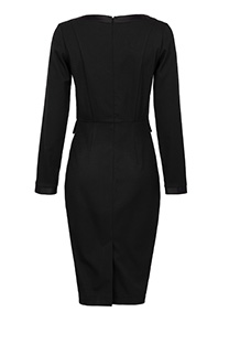 Haljina dugih rukava sa satenskim izrezom Tiffany Production