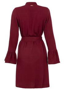 Ženska haljina sa zvonastim rukavima i ukrasnim kaišem Tiffany Production