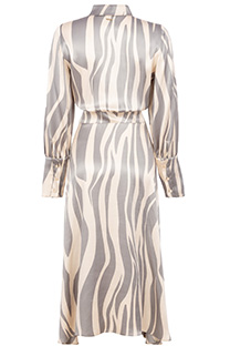 Midi haljina dugih zvonastih rukava u dezenu Tiffany Production