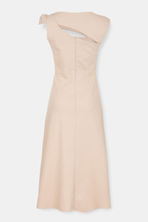 Midi haljina sa asimetričnim izrezom Tiffany Production