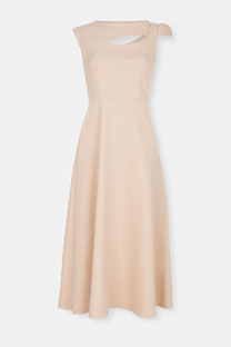 Tiffany Production Midi haljina sa asimetričnim izrezom