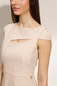 Midi haljina sa asimetričnim izrezom Tiffany Production