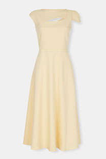 Midi haljina sa asimetričnim izrezom Tiffany Production