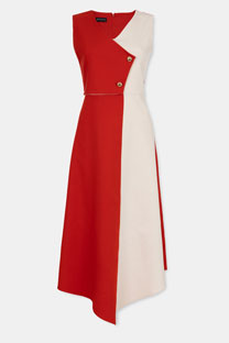 Elegantna dvobojna haljina bez rukava Tiffany Production