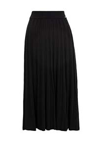 Plisirana midi suknja od svetlucavog materijala Tiffany Production