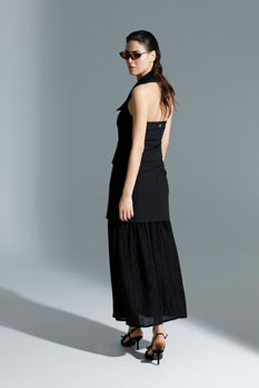 Suknja sa kombinacijom materijala Tiffany Production