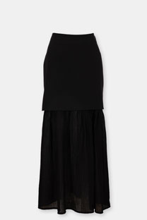 Suknja sa kombinacijom materijala Tiffany Production