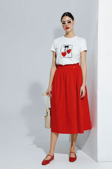 Tiffany Production Suknja sa naborima u struku