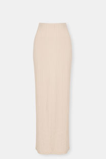 Duga pamučna suknja sa teksturom Tiffany Production