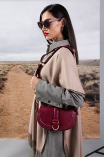 Mini ženska torbica na preklop sa metalnim kopčanjem Tiffany Production