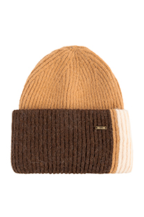 Tiffany Production Pletena podvrnuta kapa u kombinovanim bojama