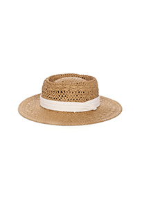 Ženski pleteni šešir sa kontrastnom trakom Tiffany Production