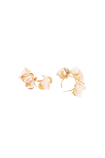 Tiffany Production Elegantne okrugle minđuše sa cvetnim motivom