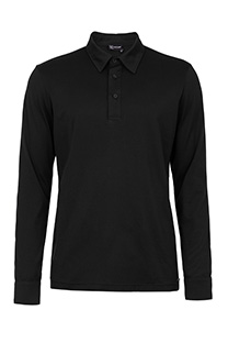 Muška jednobojna majica dugih rukava sa kragnom i kopčanjem na dugmad Tiffany Production