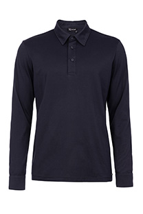 Tiffany Production Muška jednobojna majica dugih rukava sa kragnom i kopčanjem na dugmad