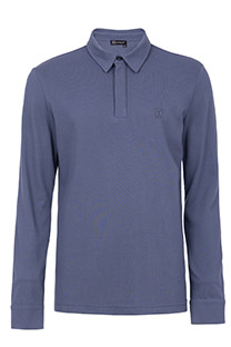 Tiffany Production Muška majica dugih rukava od pamuka sa skrivenim kopčanjem