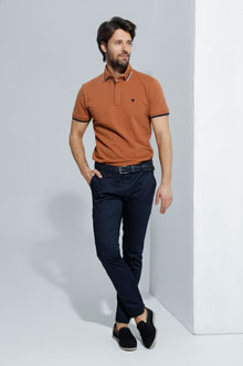 Tiffany Production Polo majica sa naglašenom kragnom