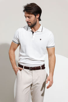 Tiffany Production Polo majica sa kontrastnim detaljima